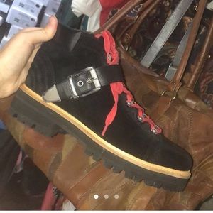 Marc Fisher Leather Indre combat boots new in box size 8.5 🫶($260 retail)